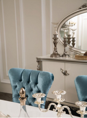 Luxus komoda zrcadlová skupina dřevěná konzole sideboard zásuvky konzoly