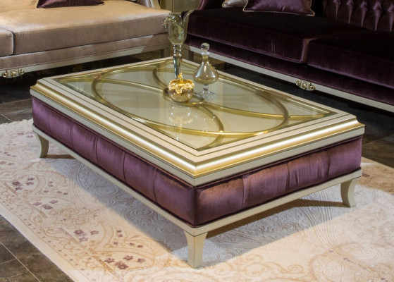 Dřevěný stůl kávový stůl konferenční stolek designový stůl luxusní skleněný stůl