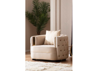 Obývací pokoj luxusní křeslo Moderní jednosed Design Chesterfield 1 Italský nábytek
