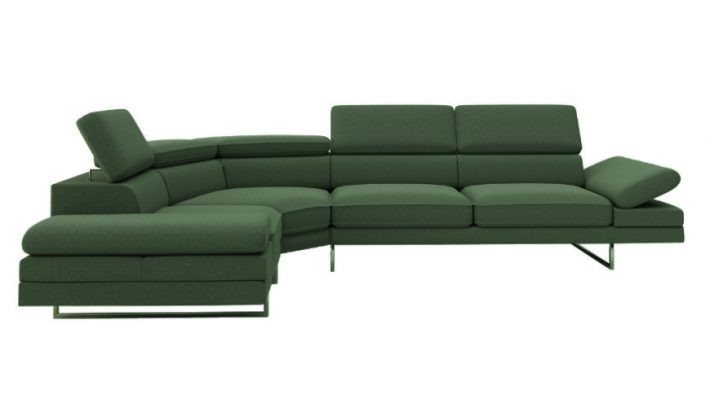 Rohová sedací souprava L tvaru designová pohovka čalouněná textilní moderní rohová.