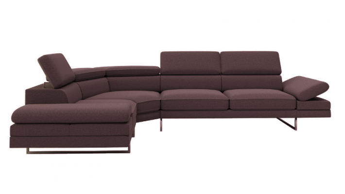 Rohová sedací souprava L tvaru designová pohovka čalouněná textilní moderní rohová.