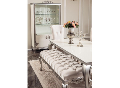 Hocker Sedací lavice Design Textilie Látka Obývací pokoj Nábytek Luxus Chesterfield