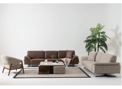 Sofa set 3+3+1 sedadlo gauč obývací stěna souprava design moderní