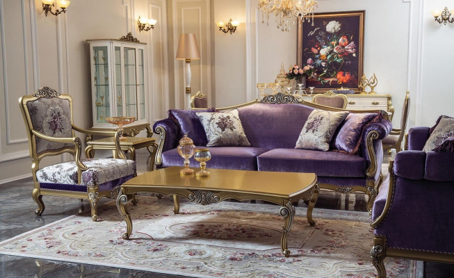 Křeslo Pohovka 1místná Designové Pohovky Klub Art déco Čalouněná Relaxační Zóna