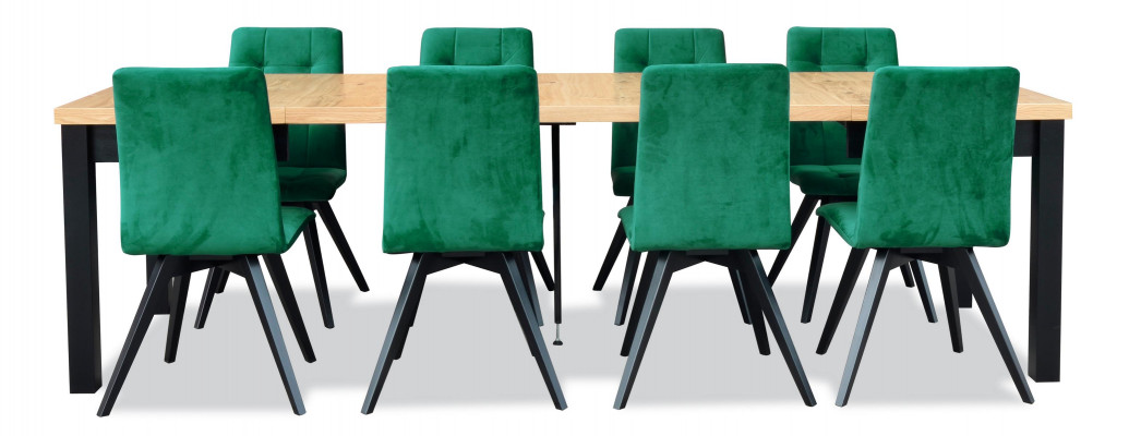 Jídelní set Luxusní stůl 6x židle jídelní židle s opěrkou 7dílná sestava Nový