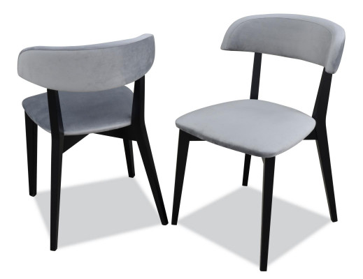 Jídelní židle s polstrováním, celková sada 4 kusy designových židlí, nová.