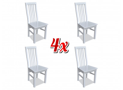 Set 4x židle Luxus Design Masivní dřevo židle Sedačka Veranda Kuchyň Jídelna nový