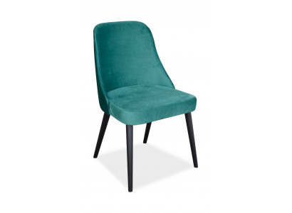 Jídelní židle Látka Židle Sedadlo Polstrované Dřevěná židle Zelená Dřevo Moderní Nové