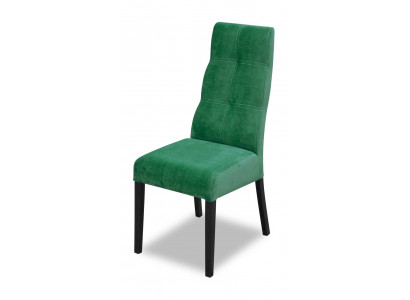 Židle Dřevo Potahovaná židle Jídelní pokoj Luxus Design Křeslo Skutečné dřevo Nový