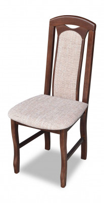 Židle bez područky, židle do jídelny, dřevo, látková, designová židle prostoru k jídelnímu stolu.