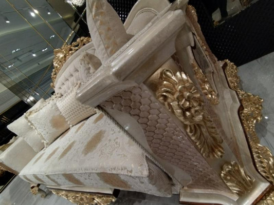 Třísedák designová pohovka 3 místná textilní pohovka Chesterfield 3 sedák nová
