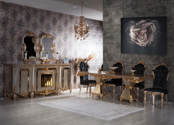Sideboard Kommoden Anrichte Möbel Modern Garnitur Set 2tlg Spiegel Neu Bufet Skříňka Nábytková souprava Moderní 2dílná sada s nástěnným zrcadlem Nové
