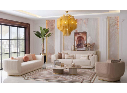 Sofa set 3+3+1 sedadlo pohovka sedací polštář Design Luxus Nábytek Nový
