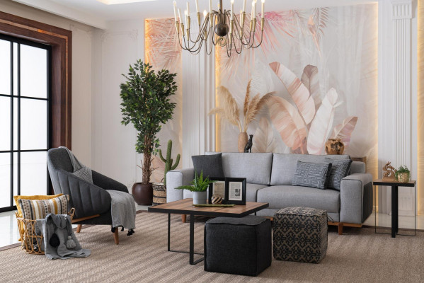 Luxus sestava sedacích souprav 3+2+1 Moderní pohovka Pohovka Čalouněné designové loungové nábytek