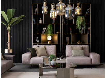 Luxus sedací souprava obývacího pokoje 3+3+1 sedací souprava látková sedací souprava Big Sofa Couchen Sets