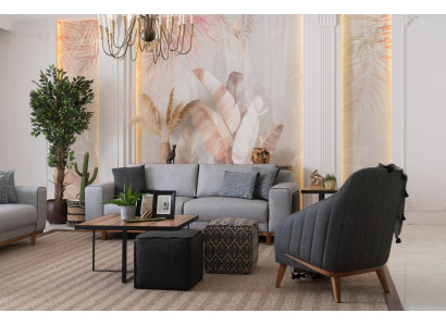 Sofa set Couch Upholstery Three-Seater Sofas 3+1 Sofa set Living room
