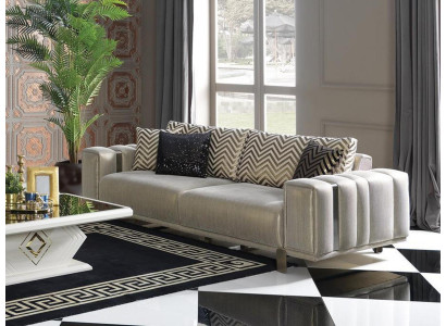 Luxus nábytek Sofa 2místná obývací souprava Design Dvoumístná pohovka