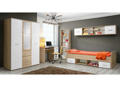 Kompletní dětský pokoj Moderní dětský pokoj Designérský psací stůl Set luxusní nábytek