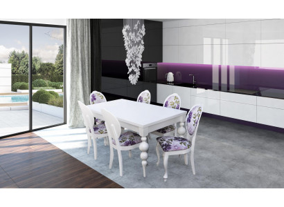 Jídelní stůl 6x židle Jídelní skupina Sada do jídelny Klasický stůl 7 kusů Židle nová