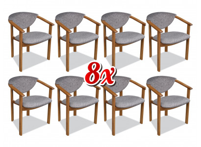 Sada nábytek Potah obývací pokoj design jídelní židle skupina 8x židlí.