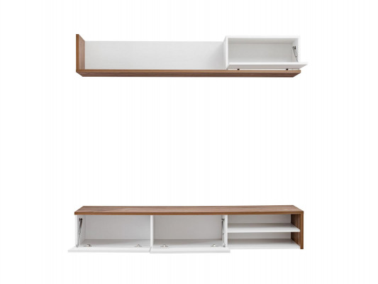 Wohnwand regál na stěnu Moderní design TV stojan Obývací pokoj zařízení Nový