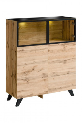 Vitrína obývacího pokoje Nábytek Skříň Dřevo Zařízení Luxus Moderní Design