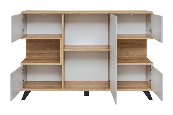 Moderní bílá komoda obývací pokoj Nová luxusní designová skříň nábytek dřevo