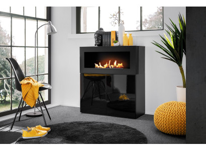 Komoda s vestavěným krbem Moderní designérská skříň obývací pokoj