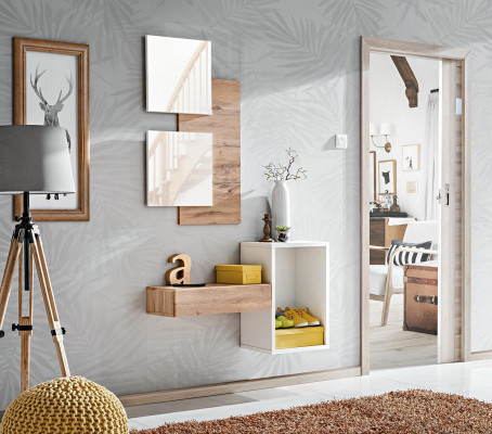 Designová sada 4 kusy Vybavení chodby Moderní designová závěsná police Nový nábytek
