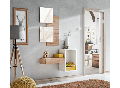 Předsíň šatník nábytek Moderní design Stěna zařízení Dřevo nový Chodba