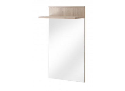 Luxus stojan na oblečení se zrcadlem v chodbě, stojan na oblečení, dřevěný nábytek, design.