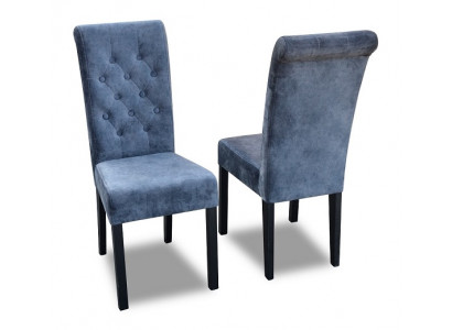 6x Chesterfield židle set sedadlo čalounění garnitury jídelních židlí s opěrkou z kůže