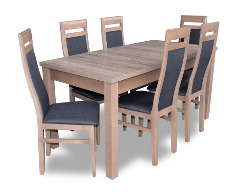 Jídelní set stůl + 6x židle židle Jídelní set stůl dřevo