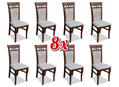 Jídelní pokoj Kompletní sestava nábytku Design židle Set židle 8x sada skupin Nový