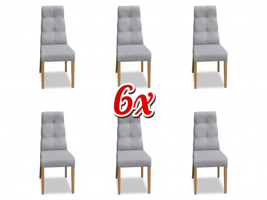 Jídelní židle sestava křeslo potah design 6x židle skupina souprava křeslo