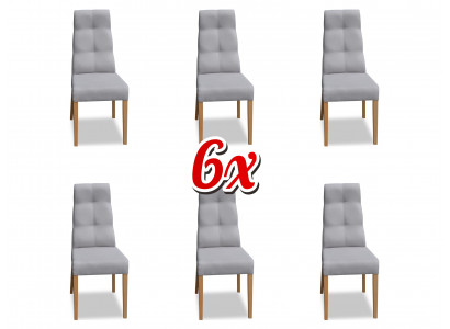 Jídelní židle sestava křeslo potah design 6x židle skupina souprava křeslo