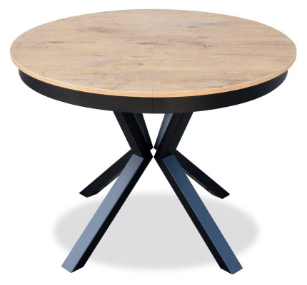 Luxus Esstisch Braun Runder Tisch Esszimmer Holz Design Tische 100 cm
