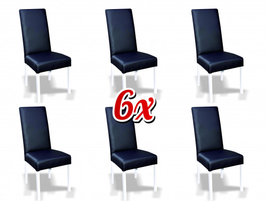 Sestava 6 židlí s opěrkou, skupina židlí, kompletní sada jídelních židlí