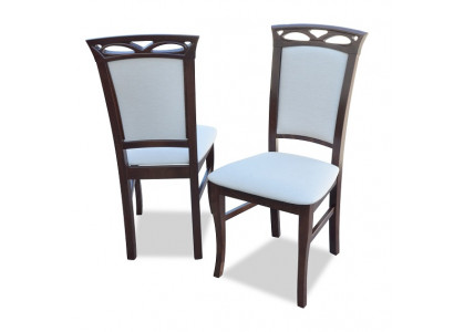 4x sada designových židlí do jídelny s polstrovaným opěradlem a sedákem, kompletní sada.