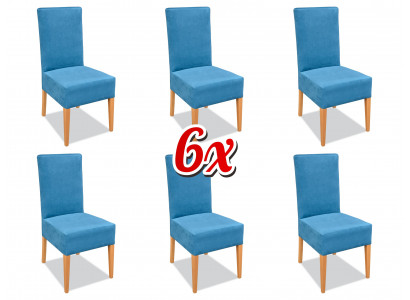 Design sedací souprava kůže textil obývací pokoj jídelna 6x židle židlička sestava křesel křeslo