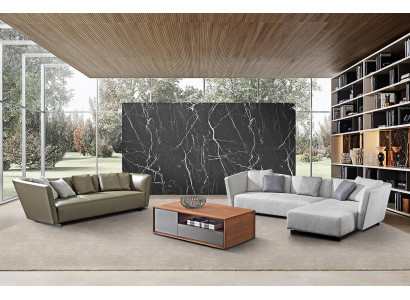 Rohová sedačka Sofa Pohovka Rohová sedací souprava + Trojsedačka 3místná pohovka Sedačky Pohovky Textil