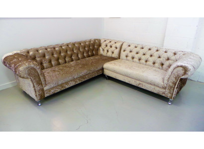 Chesterfield rohová pohovka gauč polštář nový nábytek pohovka rohová kožená pohovka textil