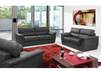 Kůže Design Pohovka Potah Sedadlo Souprava Sofa Soupravy 2+1 Kůže Set