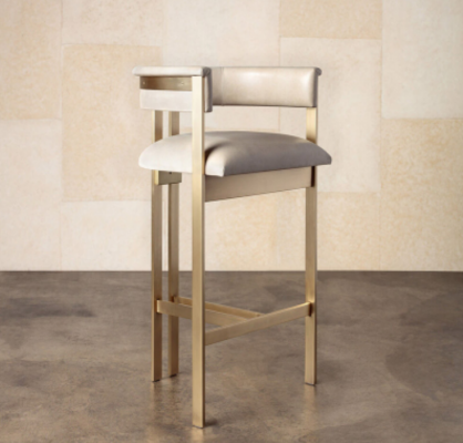 Jídelní nábytek Beige židle 1-sedačka Jednosed Design křeslo se zábradlím