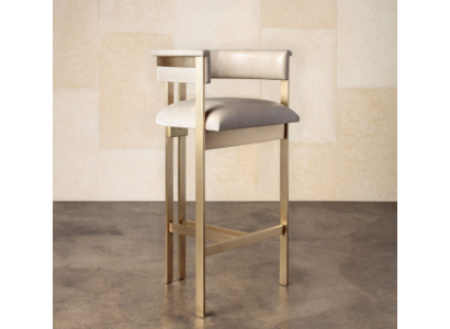 Jídelní nábytek Beige židle 1-sedačka Jednosed Design křeslo se zábradlím