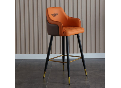 Designer Oranžová Barová židle Lounge křeslo 1-sedadlo moderní Jednosedadlová Nová