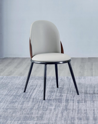 Jídelní nábytek designér bílá jednosedačka bez područek luxusní dřevěná židle