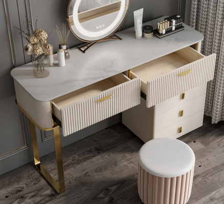 Elegantní toaletní stůl se 2 šuplíky Luxus Kosmetikkommode