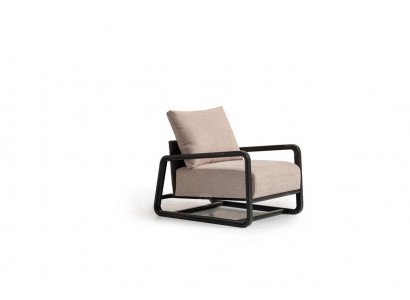 Televizní křeslo Křeslo Jednosedadlo Sedadlo Beige Dřevo Obývací pokoj Design