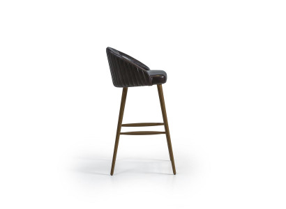 Barový stolec Skleněný černý Design Židle jídelního koutku Nový Nábytek